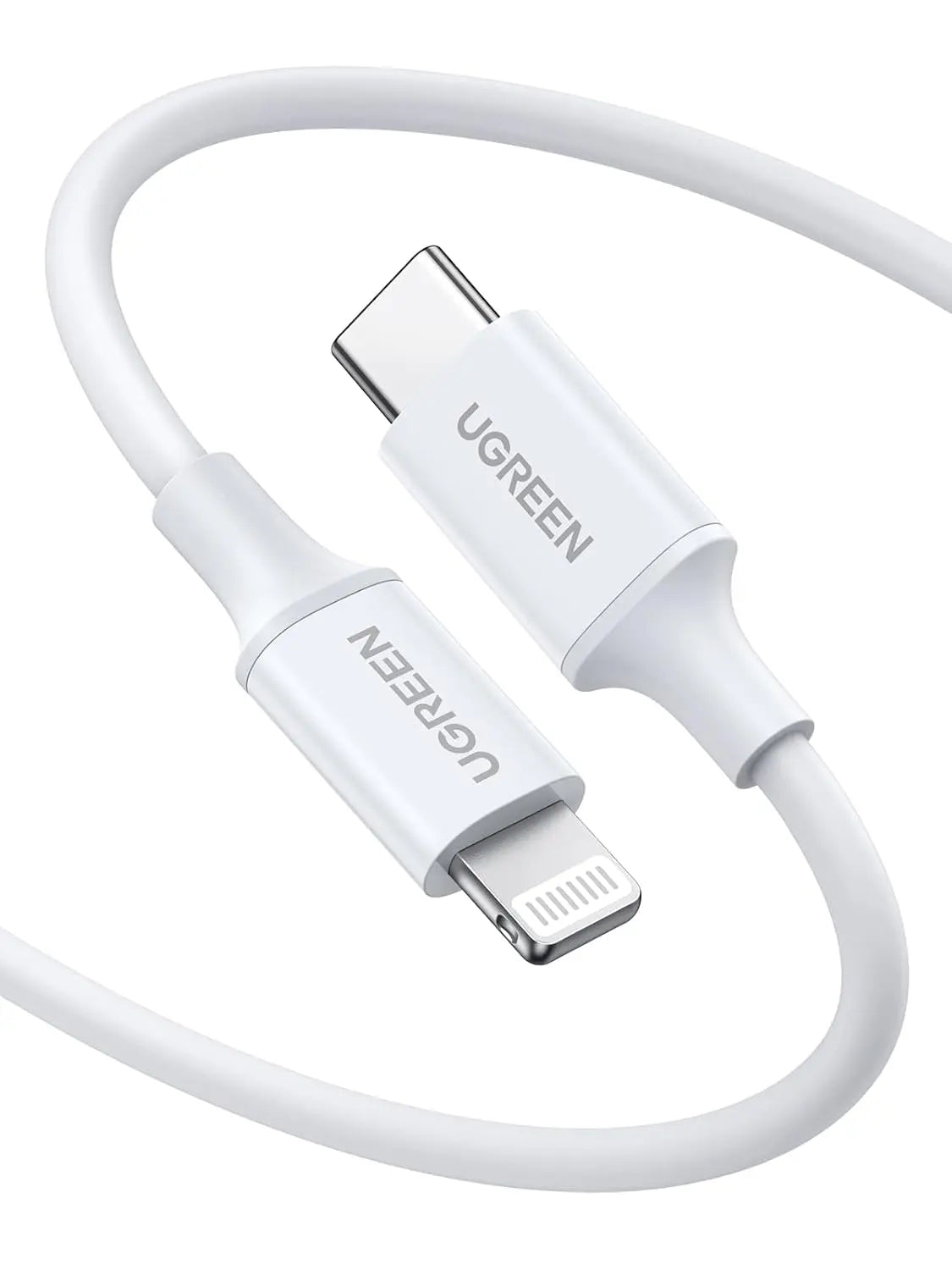 UGREEN CABLE BRAIDED DAN RUBBER C TO LIGHTNING 1M