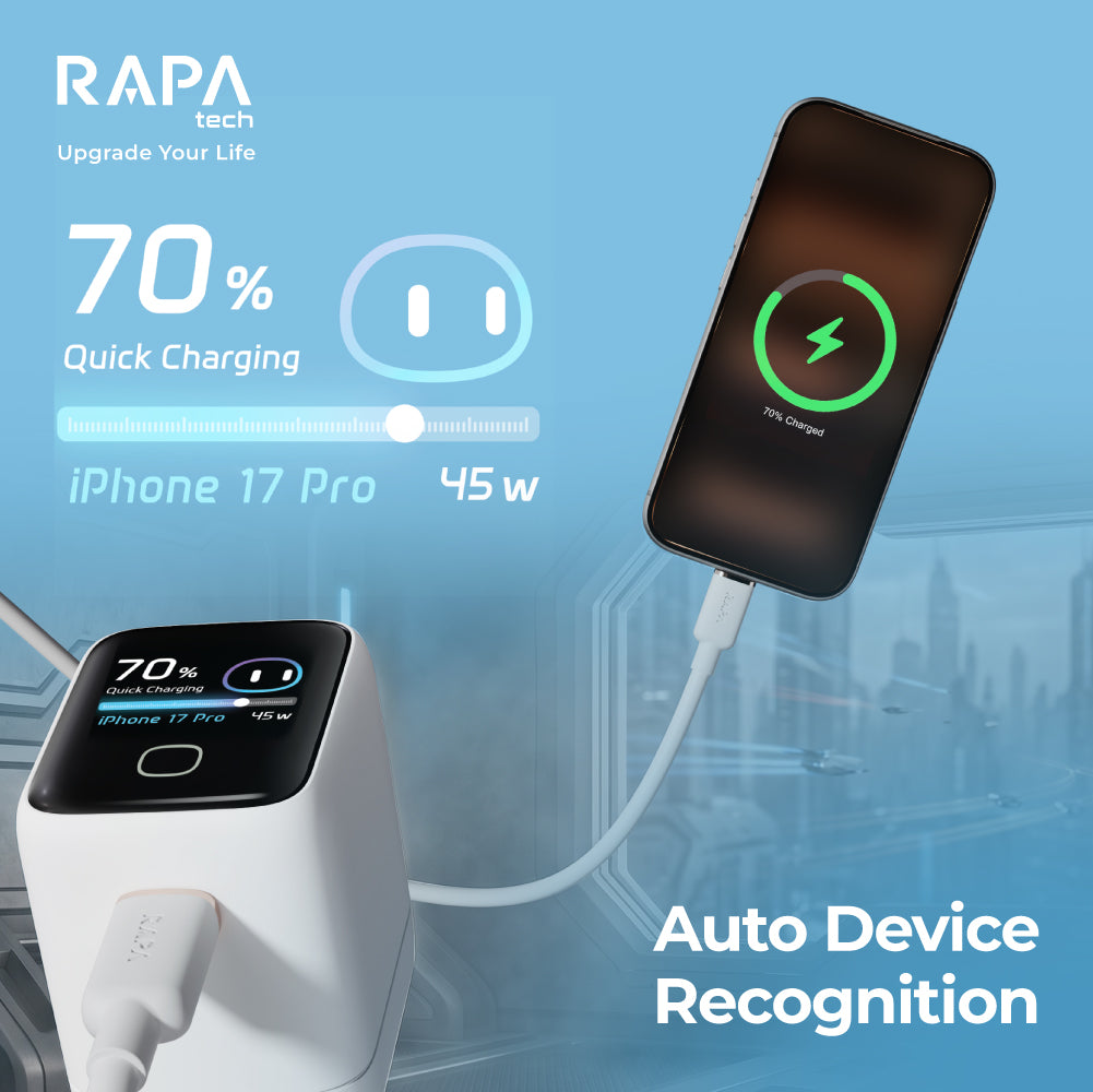 RAPA POWER iON Dynamic Power Display 45W Charger