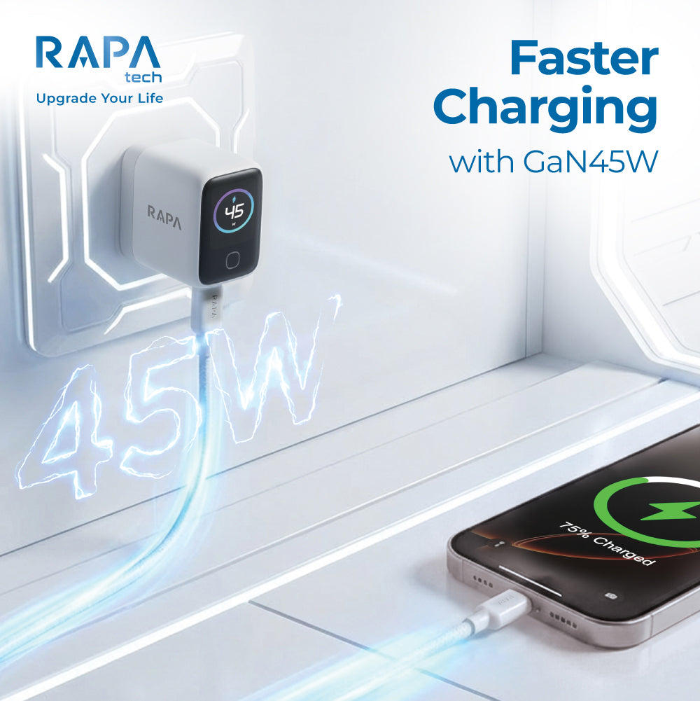 RAPA POWER iON Dynamic Power Display 45W Charger