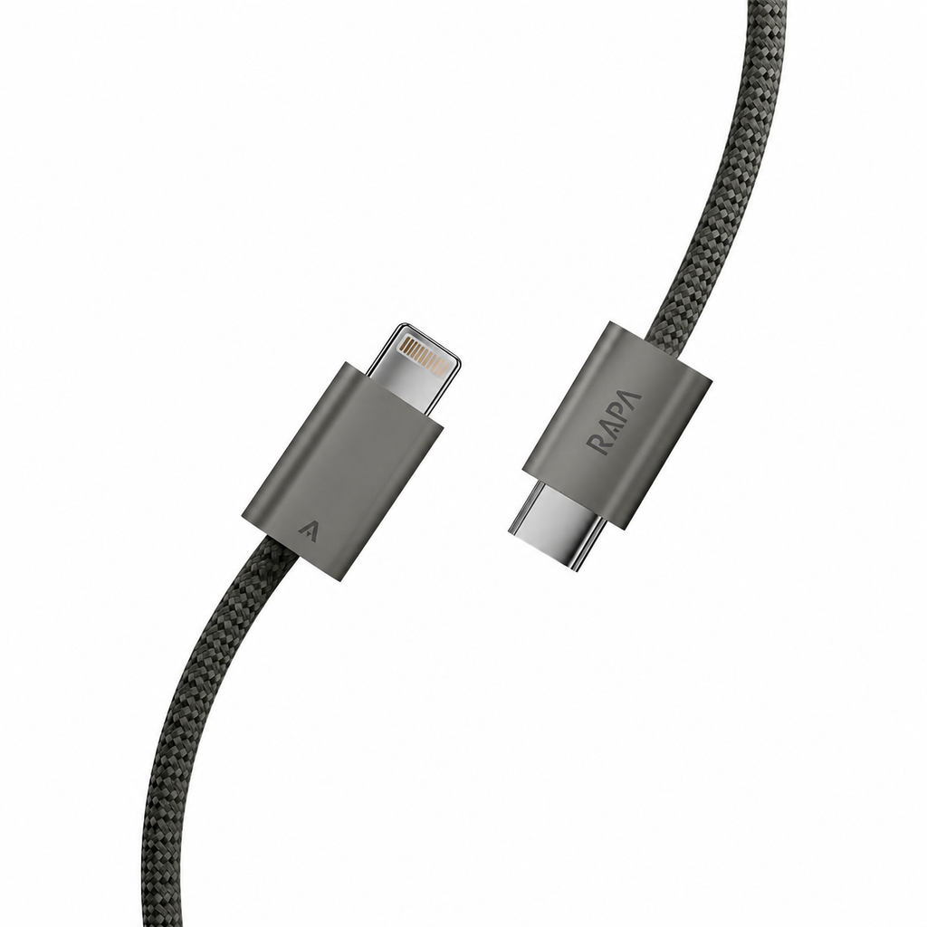 RAPA LINE Flash USB-C to Lightning Cable 1M