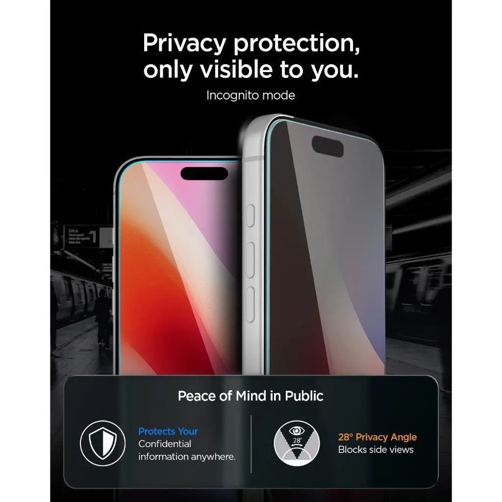 SPIGEN TEMPERED GLASS IPHONE 18 PRO PRO MAX EZ FIT PRO HD PRIVACY