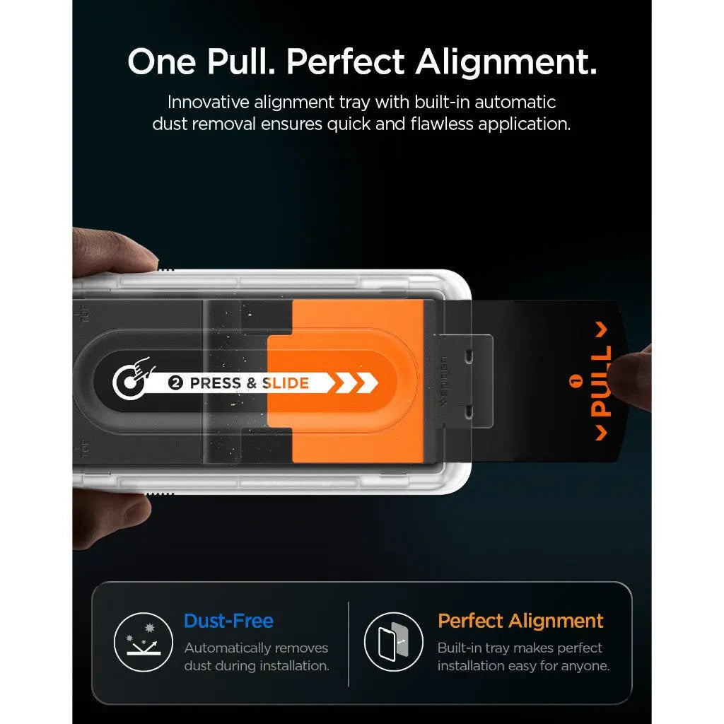 SPIGEN TEMPERED GLASS IPHONE 18 PRO PRO MAX EZ FIT PRO HD PRIVACY
