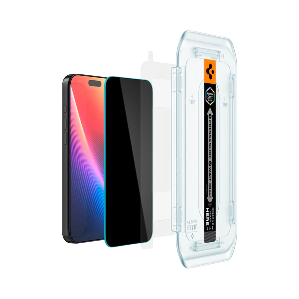 SPIGEN TEMPERED GLASS IPHONE 15 16 17 PRO MAX PLUS AIR E EZ FIT CLEAR PRIVACY SPY